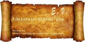 Edelstein Viktória névjegykártya